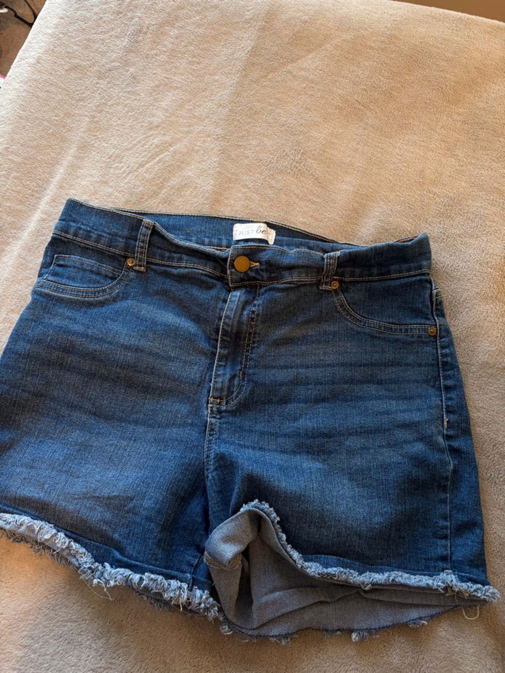 just be Light Blue Denim Jeans - Top Waistband View